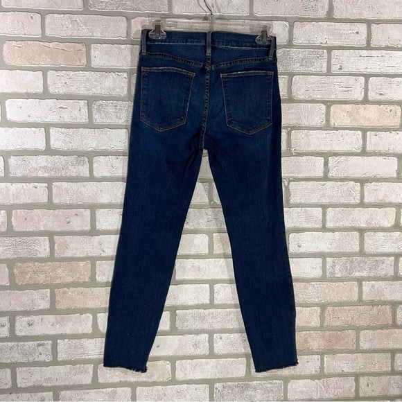 Frame Denim Le High Skinny Step Hem Jeans in Woodhaven Wash Size 26 - Picture 7 of 12